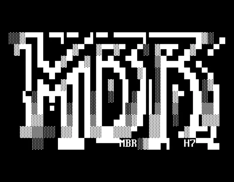 image of the ASCII graphic MASTER BOOT RECORD by H7